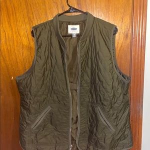 olive green vest